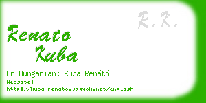 renato kuba business card