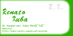 renato kuba business card